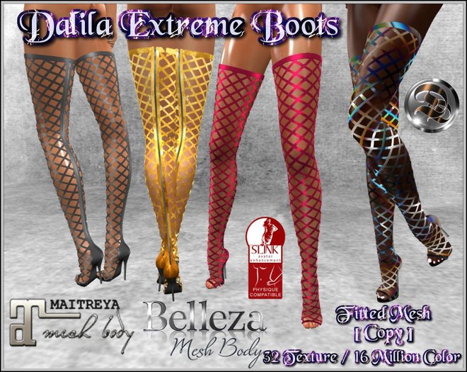 ☾ⅅⅅ☽ DALILA : EXTREME BOOTS / Belleza / Maitreya / Slink 
