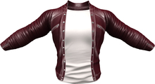 RIOT / Ace Leather jacket - Berry | Jake / Gianni / Slink / Adam