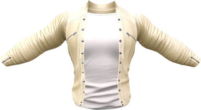 RIOT / Ace Leather jacket - Cream | Jake / Gianni / Slink / Adam