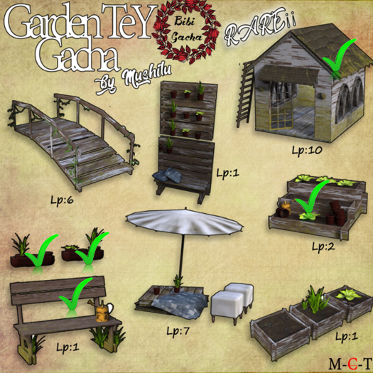 Garden TeY  House RARE set