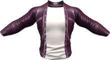 RIOT / Ace Leather jacket - Plum | Jake / Gianni / Slink / Adam
