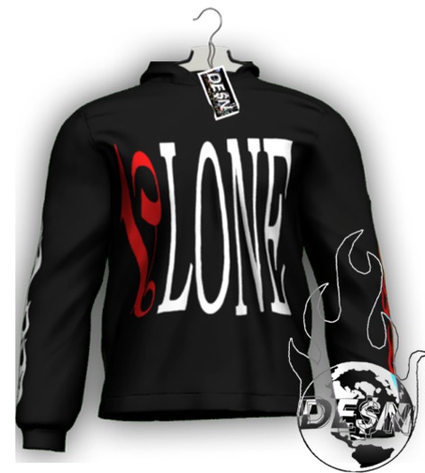 DE$N - ANGEL FLAMES HOODIE.