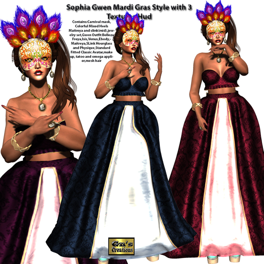 Mardi Gras Masks Lavender Sophia Skort main image 0
