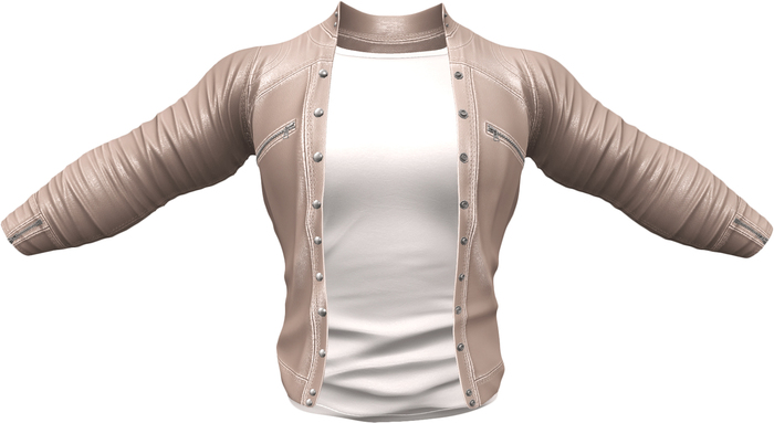 RIOT / Ace Leather jacket - Taupe | Jake / Gianni / Slink / Adam