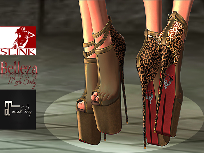 Santino Design-Transparent High Heel-Beige