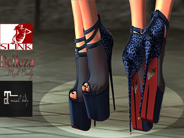 Santino Design-Transparent High Heel-Nightblue