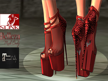Santino Design-Transparent High Heel-Red