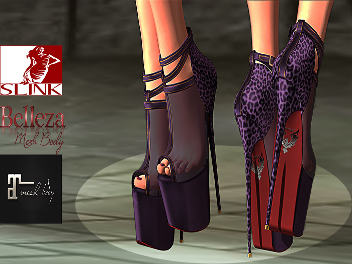 Santino Design-Transparent High Heel-Violet