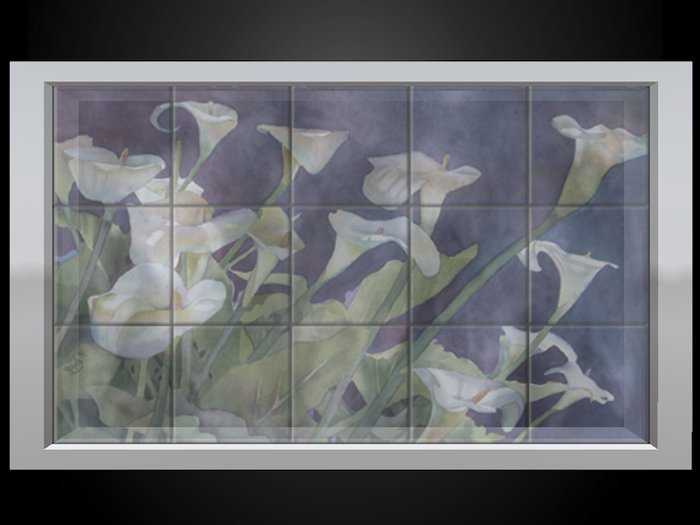 Tiled Lillies waterfall