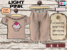 < SP > Love Cupcakes Outfit for TD/BEBE - Light Pink
