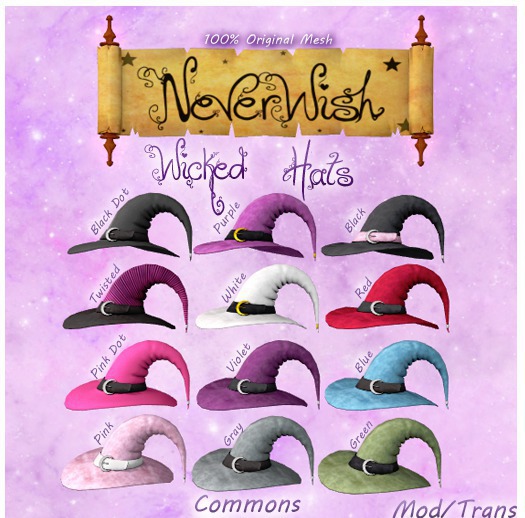 *NW* Wicked Hat - Pink Dot