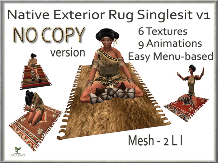 Kali Kayi Native Rug Exterior singlesit  -NO COPY- (box)
