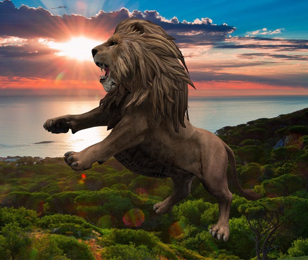 Lion  Tip Jar
