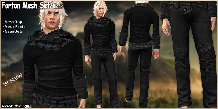 Forton Mesh Set T.E.D./Black