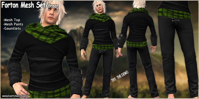 Forton Mesh Set T.E.D./Green