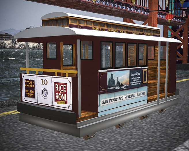 Mesh San Francisco Cable Car Prop