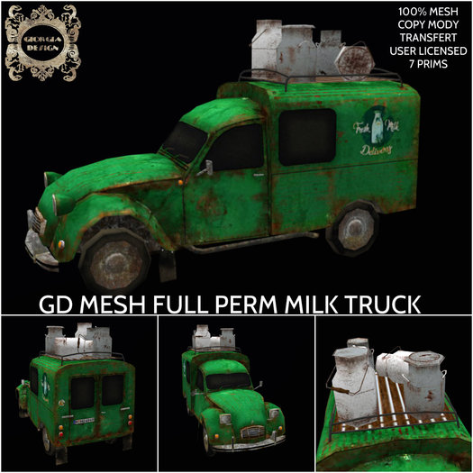 GD MESH FULL PERM MILK TRUCK