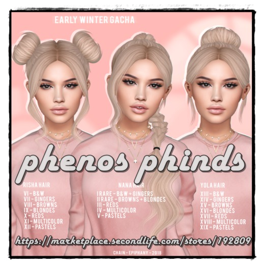 #17 CHAIN - Early Winter - Yola Hair - Reds
