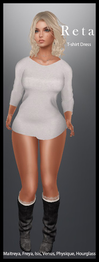 *Shae's Reta Dress Solid Light Grey