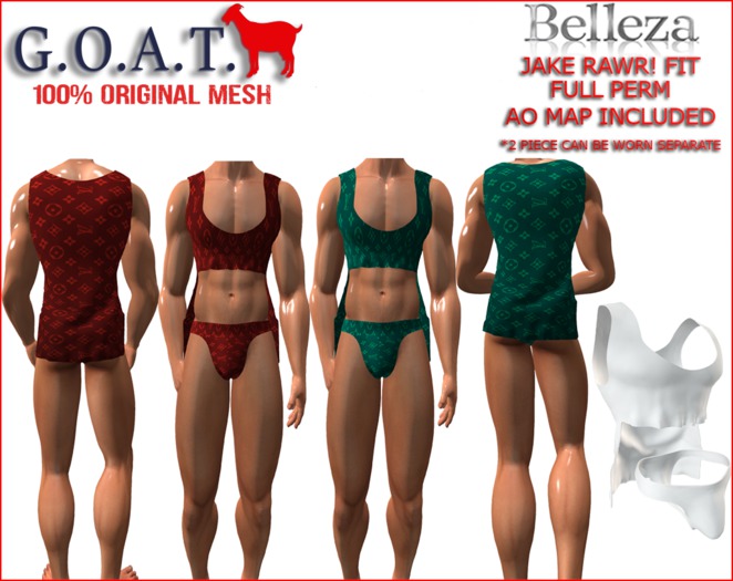 G.O.A.T. BELLEZA JAKE RAWR! FIT FULL PERM