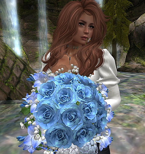 CJ Rose Bouquet Blue Rose