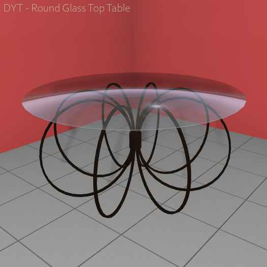 DYT - Round Glass Top Coffee Table