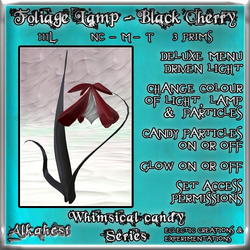 [Alkahest] Whimsical Candy: Foliage Lamp Black Cherry