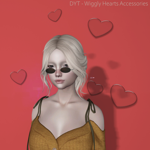 DYT - Cute Wiggly 2D Heart Set