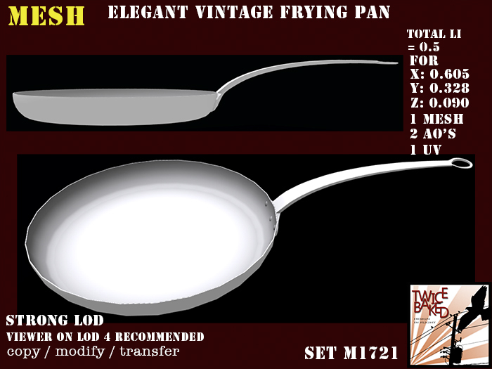 "TB" Vintage frying pan M1721