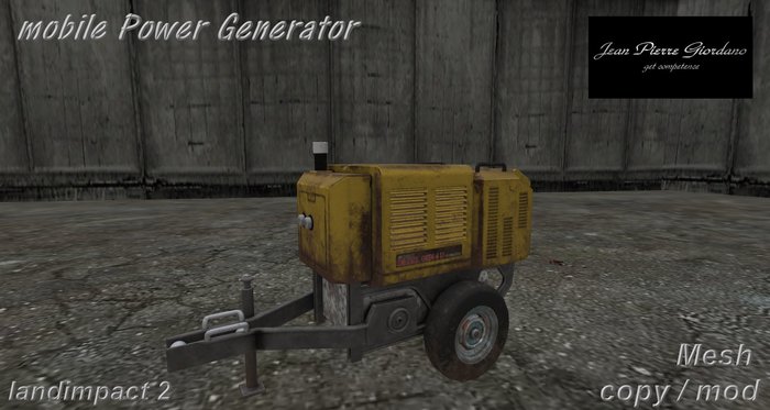 mobile Power Generator mesh 