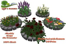 Lady's Garden - Flower bed with flowers  3-9 Prim