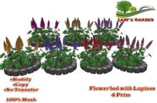 Lady's Garden -Flower bed with Lupines 4 Prim