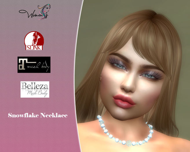 [Woman ] 177  Snowflake Necklace