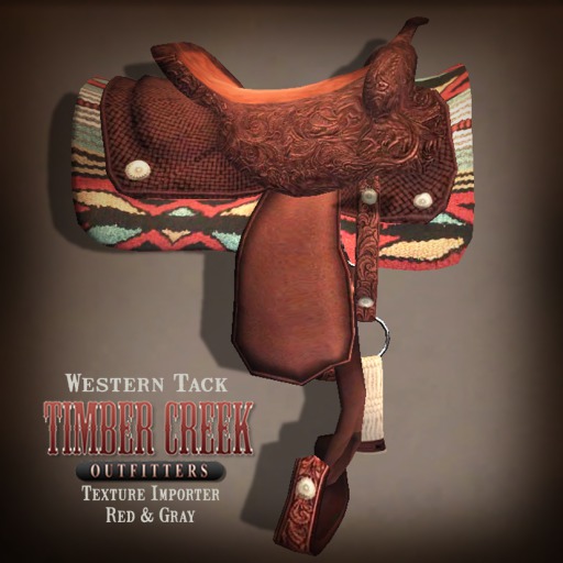 Second Life Marketplace [Timber Creek] Water Horse TackRed & Gray