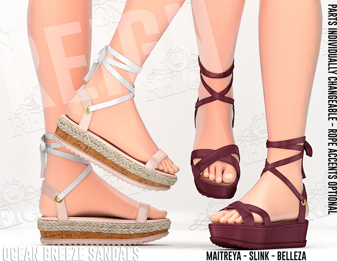 REIGN.- OCEAN BREEZE SANDALS- FATPACK