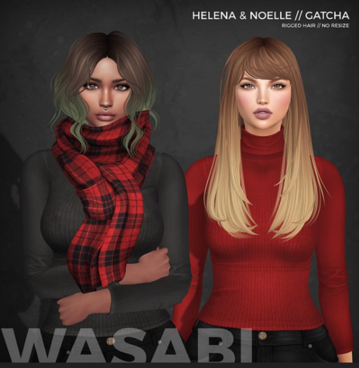 Wasabi // Noelle Mesh Hair - Reds #17