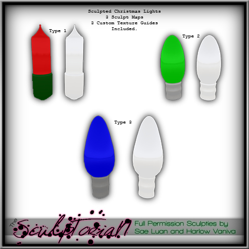 Full Permission Sculpted Christmas Lights