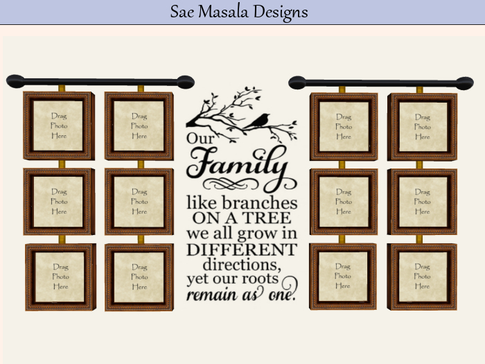 Second Life Marketplace Our Family Picture Frames 2 LI Mesh Displays