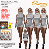 AmAzInG CrEaTiOnS Roll Neck Mini Dress 4 White