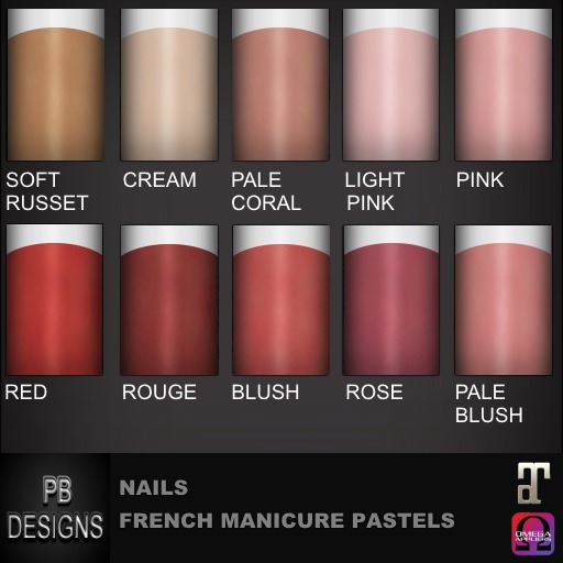 *PB* Nails - French Manicure Pastels