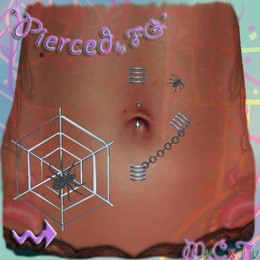 *FG* Spiders Web Belly Jewel
