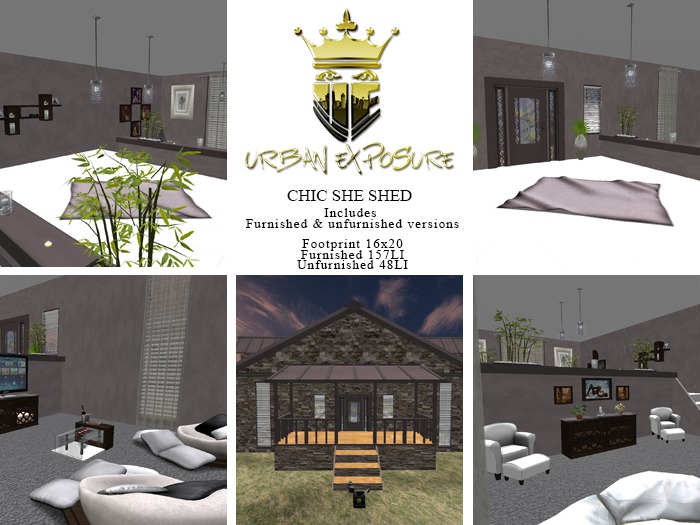 -UE-Chic She Shed Furnished/Unfurnished {ADD ME}
