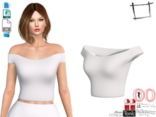 Dae Obj FBX Women's Tucked in Off Shoulder Top Slink, Belleza, Ocacin Standard, Maitreya