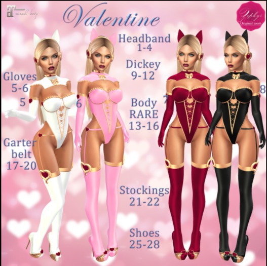 21. "Zephyr" Valentine stockings white