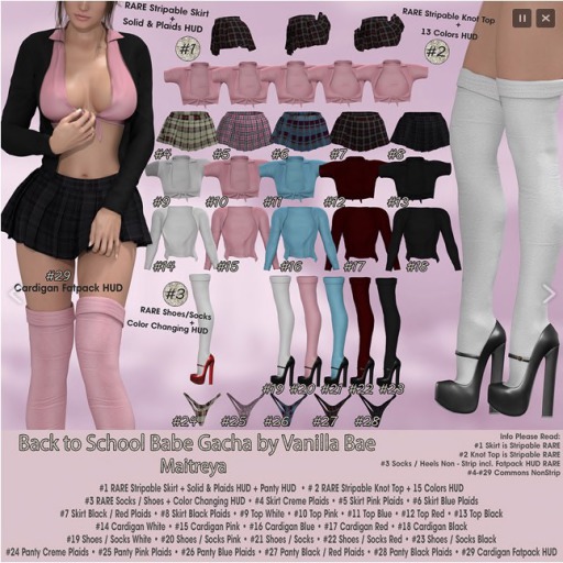 *VB * Drew Heels / Socks - Maitreya RARE #3