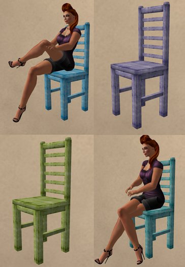 Dining Chair Ladder Back Texture Change