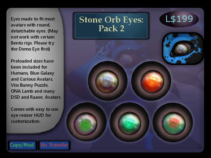 [WW] Stone Orb Eyes, Pack 2