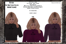 Fitted Free Bird Velour Sweater 