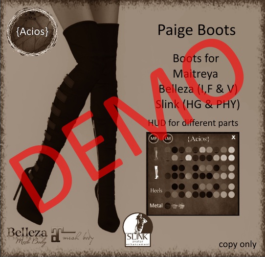 {Acios} Paige Boots DEMO