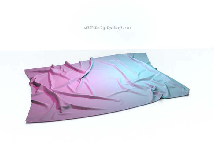 .:ABEDUL: Dip Dye Rug Sunset